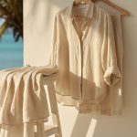 tenue professionnelle femme Tahiti beige @myrealportrait